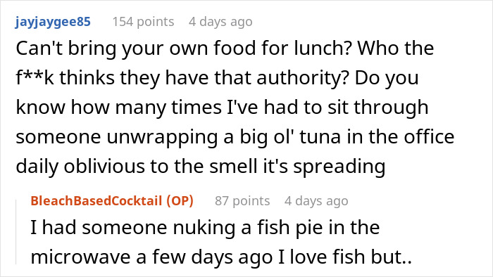 Jealous Boss Tells Employee He’s No Longer Allowed To Bring In “Elaborate Lunches”