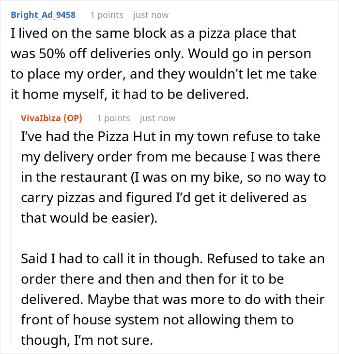 Customer Calls This Restaurant In Front Of Staff When They Said The Discount Applies Only To Phone Orders Customer Calls This Restaurant In Front Of Staff When They Said The Discount Applies Only To Phone Orders