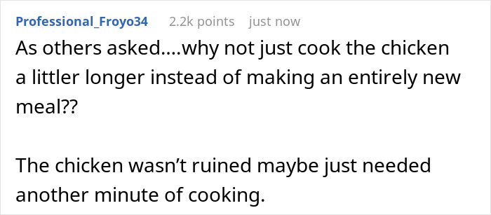 Dad Gets Bashed Online For Refusing To Serve Wife’s Undercooked Chicken To Kids Dad Gets Bashed Online For Refusing To Serve Wife’s Undercooked Chicken To Kids