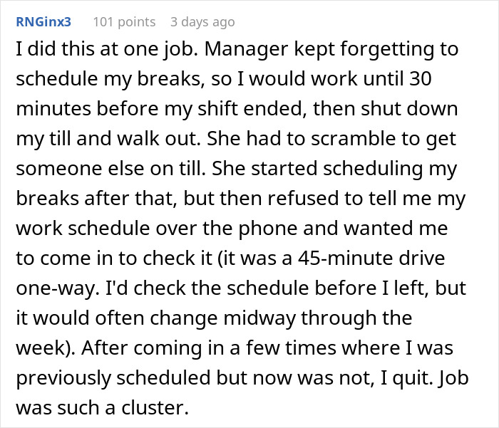 Cafeteria Worker Teaches Toxic Manager A Lesson By Maliciously Complying With Their Chaotic Break Schedule Cafeteria Worker Teaches Toxic Manager A Lesson By Maliciously Complying With Their Chaotic Break Schedule