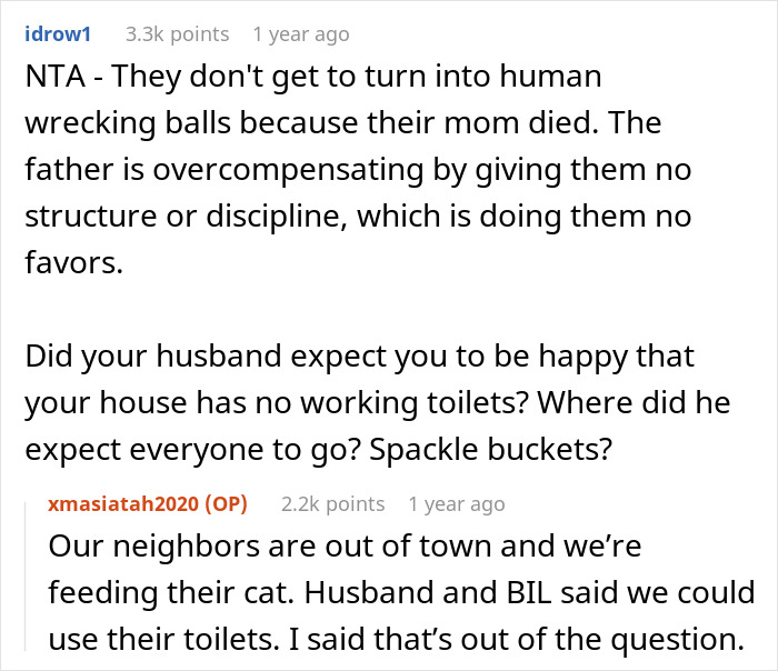 "You’re Throwing Us Out?": Woman Throws Out Her Husband's Brother And His Two Kids From Her Home After They Broke All The Toilets "You’re Throwing Us Out?": Woman Throws Out Her Husband's Brother And His Two Kids From Her Home After They Broke All The Toilets