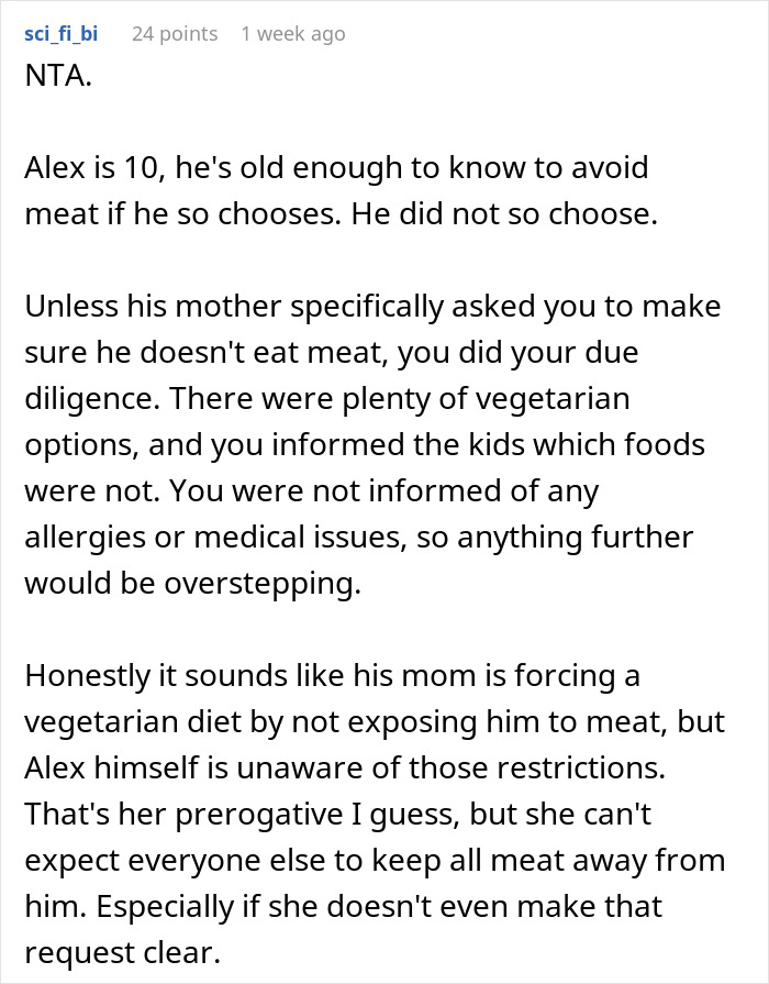 Mom Finds Out Her Vegetarian Son Ate Meat Pie At A Birthday Party, Loses It