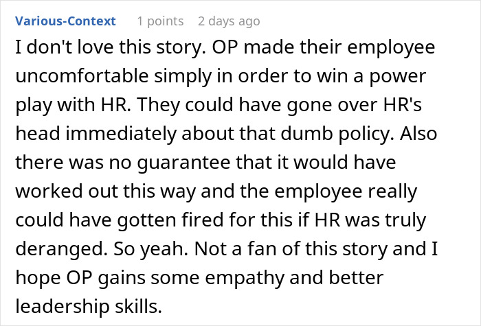 HR Wants Pregnant Woman To Wear Clothes From Maternity Store Only, Regrets It After This Manager Shows How Dumb It Really Is HR Wants Pregnant Woman To Wear Clothes From Maternity Store Only, Regrets It After This Manager Shows How Dumb It Really Is