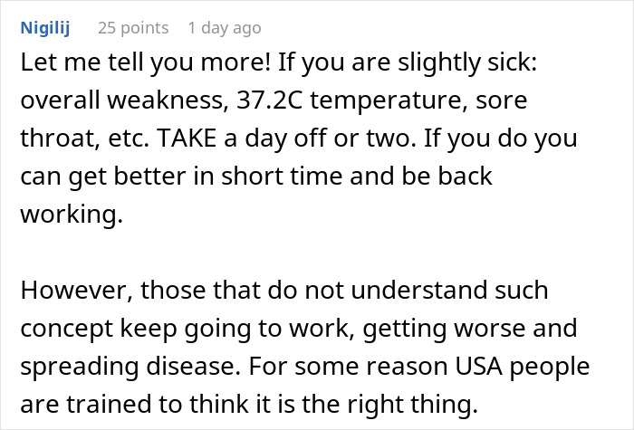 American Woman Discovers That The Netherlands Doesn’t Have The Concept Of “Sick Days” And Creates A Discussion Online American Woman Discovers That The Netherlands Doesn’t Have The Concept Of “Sick Days” And Creates A Discussion Online