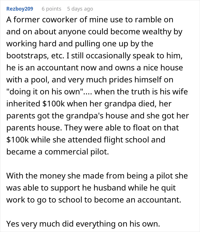 Eye-Opening Online Thread Talks About Rich People And The Idea That They're "Self-Made"
