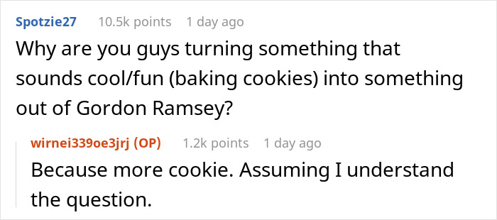 Wife Challenges Her Husband To Give Her Cookie-Baking Tradition A Try, He Ends Up Upstaging Her, Family Drama Ensues