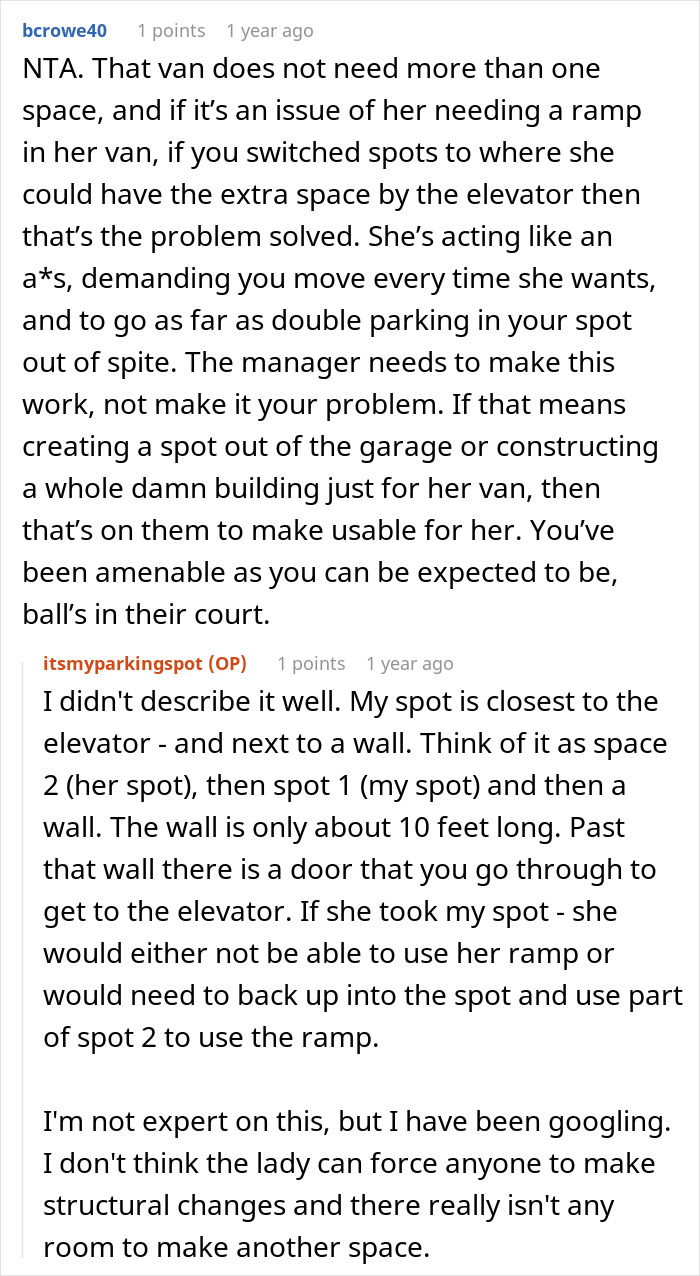 “[Am I The Jerk] For Refusing To Give My Parking Spot To A Disabled Woman?”