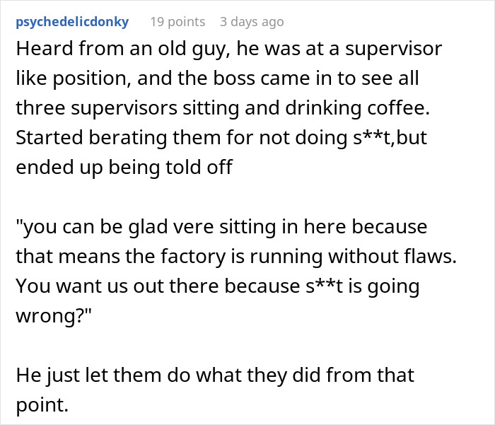 “Sure, You’re The Boss”: Supervisor Insists Worker Increase Machine Speed Above Its Limits, Regrets It Within Minutes “Sure, You’re The Boss”: Supervisor Insists Worker Increase Machine Speed Above Its Limits, Regrets It Within Minutes