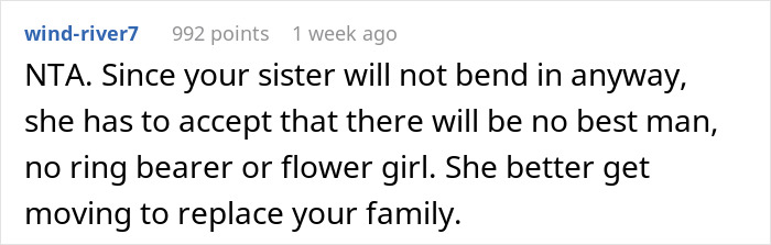 “Am I A Jerk For Not Going To My Sister’s ‘Childfree Wedding'?” “Am I A Jerk For Not Going To My Sister’s ‘Childfree Wedding'?”