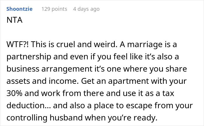 Man Wants To Charge Wife 30% Of Her Salary For Working At Home, Gets Slammed Online