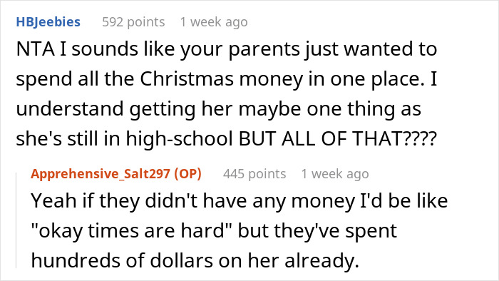 19 Y.O. Discovers Parents Got Gifts For His Sibling Despite Agreeing Not To Get Gifts For Anyone, Says He Won’t Come Home For Christmas 19 Y.O. Discovers Parents Got Gifts For His Sibling Despite Agreeing Not To Get Gifts For Anyone, Says He Won’t Come Home For Christmas