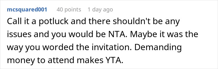 Money’s Tight, So This Guy Skips Throwing $600 On Cooking For 27 People And Potlucks It, Some Guests Get Offended Money’s Tight, So This Guy Skips Throwing $600 On Cooking For 27 People And Potlucks It, Some Guests Get Offended