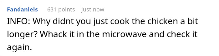 Dad Gets Bashed Online For Refusing To Serve Wife’s Undercooked Chicken To Kids Dad Gets Bashed Online For Refusing To Serve Wife’s Undercooked Chicken To Kids