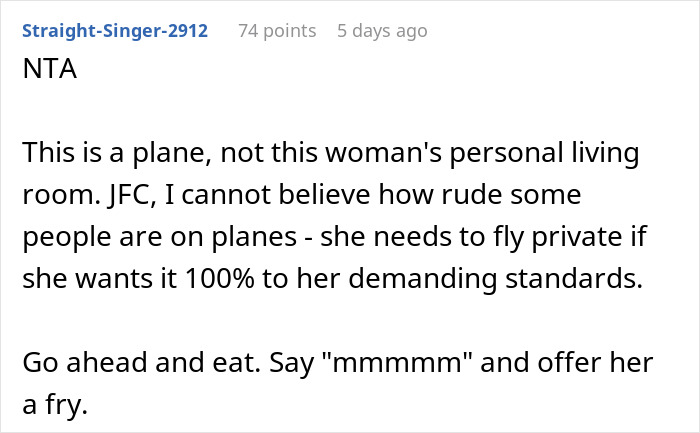 Vegetarian Can’t Stop Fellow Passenger From Eating Meat Next To Her, Involves The Cabin Crew Vegetarian Can’t Stop Fellow Passenger From Eating Meat Next To Her, Involves The Cabin Crew