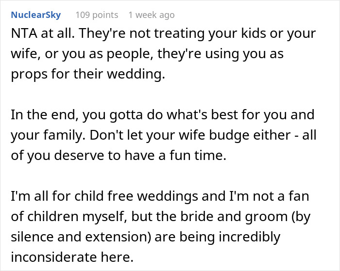 “Am I A Jerk For Not Going To My Sister’s ‘Childfree Wedding'?” “Am I A Jerk For Not Going To My Sister’s ‘Childfree Wedding'?”