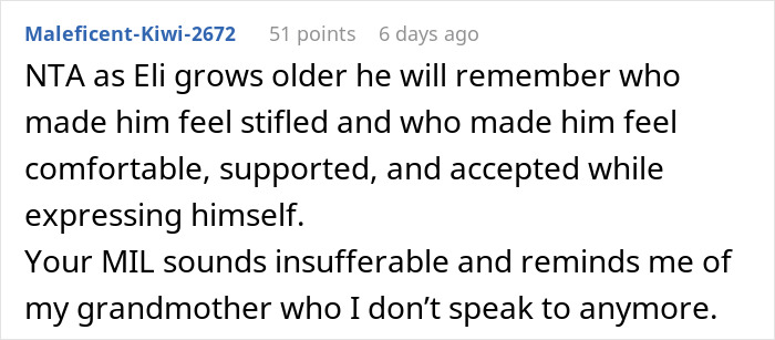Mom Has The Perfect Response For MIL After She Calls Her Stepson's Eyeshadow Ridiculous, Drama Ensues Mom Has The Perfect Response For MIL After She Calls Her Stepson's Eyeshadow Ridiculous, Drama Ensues