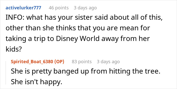 “Am I A Jerk For Making My Parents Choose Between My Sister Going To Jail Or Replacing My Car With Their Vacation Money” “Am I A Jerk For Making My Parents Choose Between My Sister Going To Jail Or Replacing My Car With Their Vacation Money”