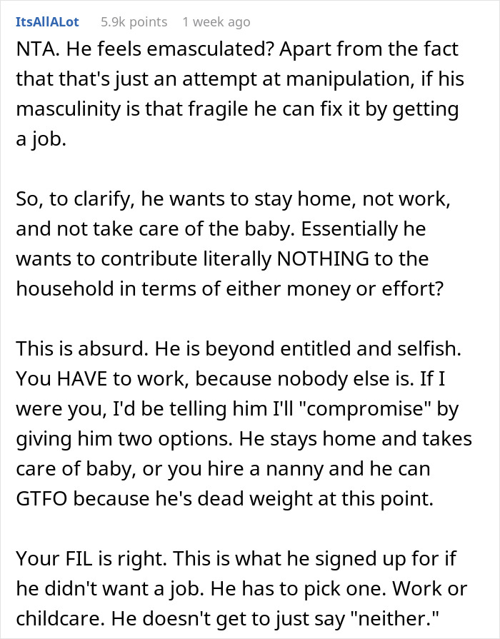 Family Drama Ensues After New Mom Decides To Work From Her Office And Leaves Jobless Husband To Take Care Of The Baby