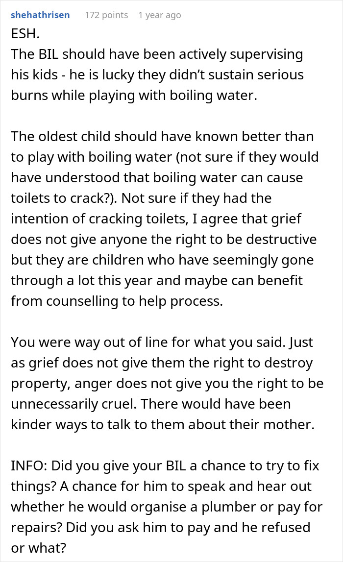 "You’re Throwing Us Out?": Woman Throws Out Her Husband's Brother And His Two Kids From Her Home After They Broke All The Toilets "You’re Throwing Us Out?": Woman Throws Out Her Husband's Brother And His Two Kids From Her Home After They Broke All The Toilets