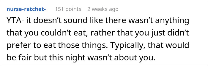 Wife Doesn't Attend Her Husband's Promotion Dinner All Because Of Her Picky Eating, The Internet Gives Her A Wake-Up Call Wife Doesn't Attend Her Husband's Promotion Dinner All Because Of Her Picky Eating, The Internet Gives Her A Wake-Up Call