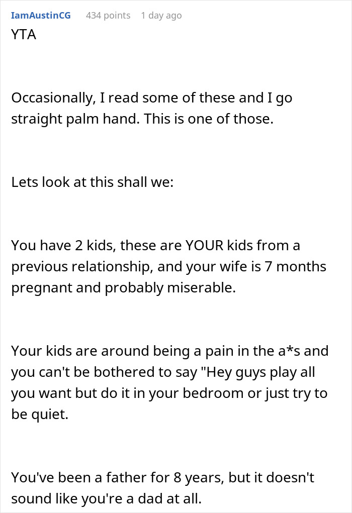 Dad Thinks Kids Are Allowed To Be Noisy At Home Even When Pregnant Wife Has A Headache, Doesn't Understand Why She's Mad