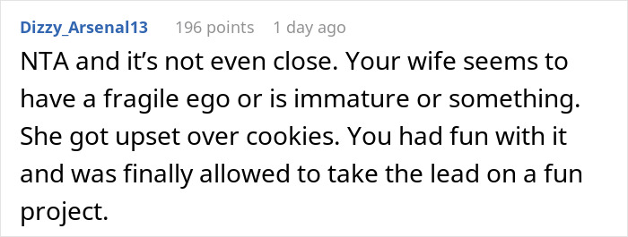Wife Challenges Her Husband To Give Her Cookie-Baking Tradition A Try, He Ends Up Upstaging Her, Family Drama Ensues Wife Challenges Her Husband To Give Her Cookie-Baking Tradition A Try, He Ends Up Upstaging Her, Family Drama Ensues