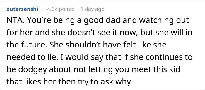 Dad Catches 13 Y.O. Daughter Lying After She Fails To Introduce Her Date, Tells Her To Text Him And Call It Off Dad Catches 13 Y.O. Daughter Lying After She Fails To Introduce Her Date, Tells Her To Text Him And Call It Off