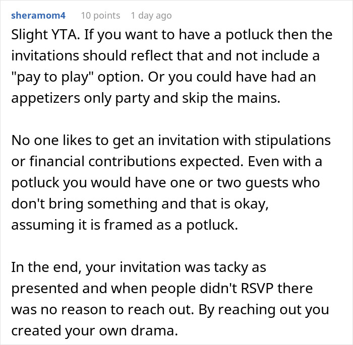 Money’s Tight, So This Guy Skips Throwing $600 On Cooking For 27 People And Potlucks It, Some Guests Get Offended Money’s Tight, So This Guy Skips Throwing $600 On Cooking For 27 People And Potlucks It, Some Guests Get Offended