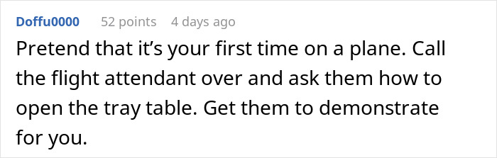 Plane Passenger Annoyed After Learning They Can’t Use Their Tray Table Because A Woman Put A Seat Attachment Over It Plane Passenger Annoyed After Learning They Can’t Use Their Tray Table Because A Woman Put A Seat Attachment Over It