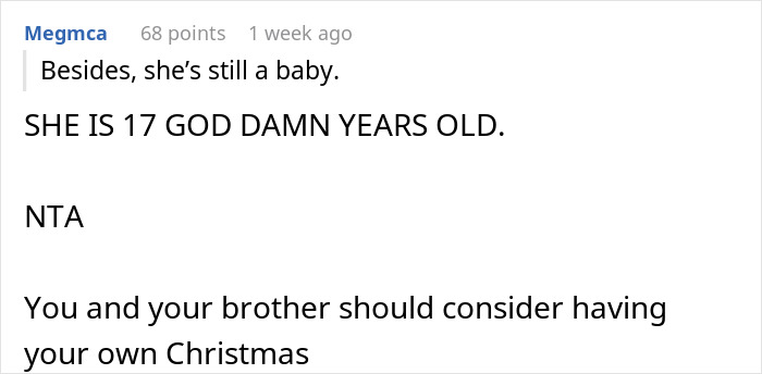19 Y.O. Discovers Parents Got Gifts For His Sibling Despite Agreeing Not To Get Gifts For Anyone, Says He Won’t Come Home For Christmas 19 Y.O. Discovers Parents Got Gifts For His Sibling Despite Agreeing Not To Get Gifts For Anyone, Says He Won’t Come Home For Christmas
