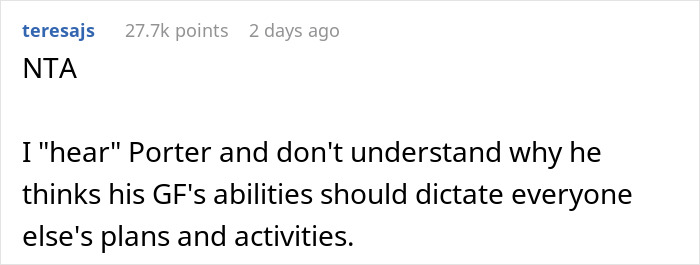 Mom Refuses To Cancel Family Christmas Hike For Son’s “Out Of Shape” Girlfriend Mom Refuses To Cancel Family Christmas Hike For Son’s “Out Of Shape” Girlfriend