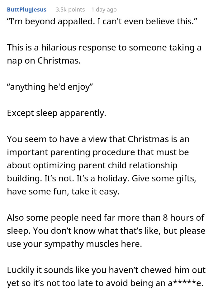 People Online Call This Woman The Jerk For Critiquing Her Husband Who Decided To Take A Nap On Christmas Day People Online Call This Woman The Jerk For Critiquing Her Husband Who Decided To Take A Nap On Christmas Day