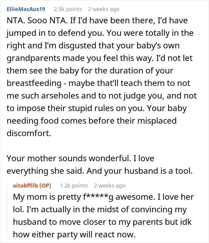 “I Have To Nurse In The Bathroom Or Guest Bedroom”: Woman ‘Breaks The Rule’ And Breastfeeds Her Newborn Around Her FIL, Gets Called A Jerk