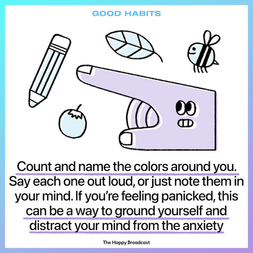 Counting Colors Distracts You From Anxiety