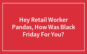 Hey Retail Worker Pandas, How Was Black Friday For You? (Closed)