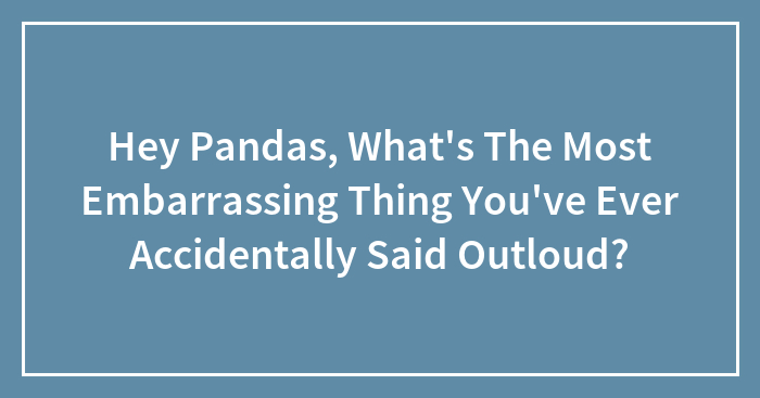 Hey Pandas, What’s The Most Embarrassing Thing You’ve Ever Accidentally Said Outloud? (Closed)