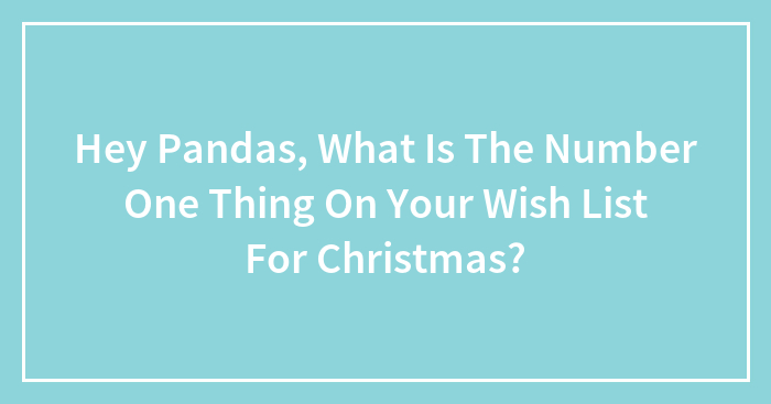 Hey Pandas, What Is The Number One Thing On Your Wish List For Christmas? (Closed)