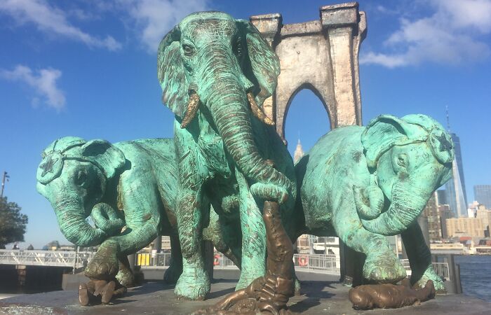 A Monument To The Brooklyn Bridge Elephant Stampede Of 1929
