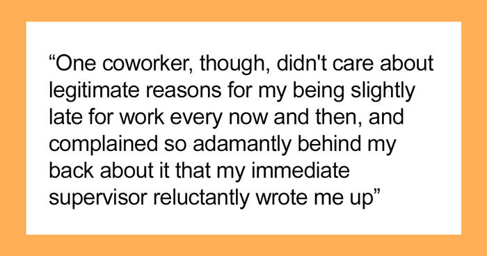Folks Online Are Cracking Up Over This Employee’s Petty Revenge On A Colleague Who Exposed Them For Arriving A Few Minutes Late