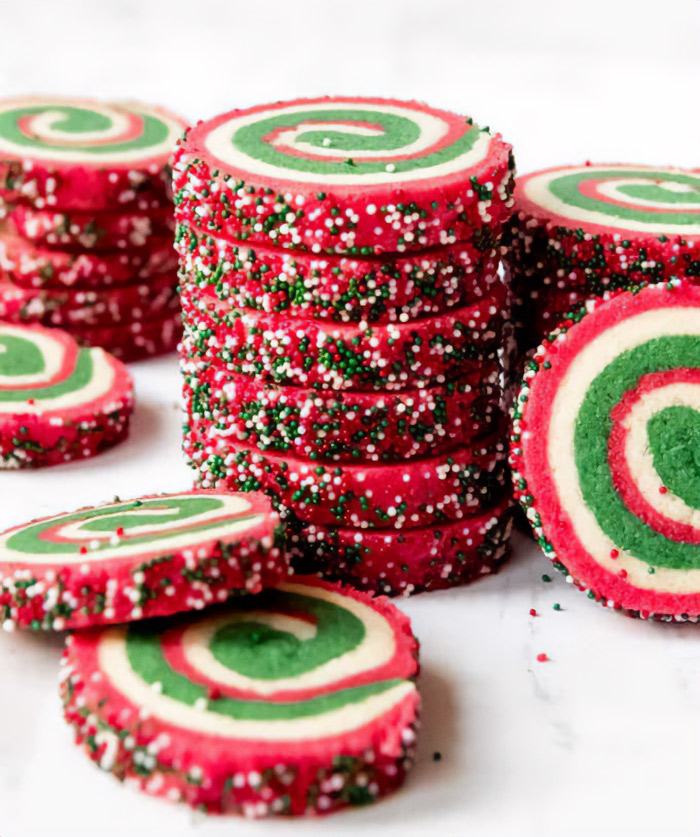 Christmas Pinwheel Cookies
