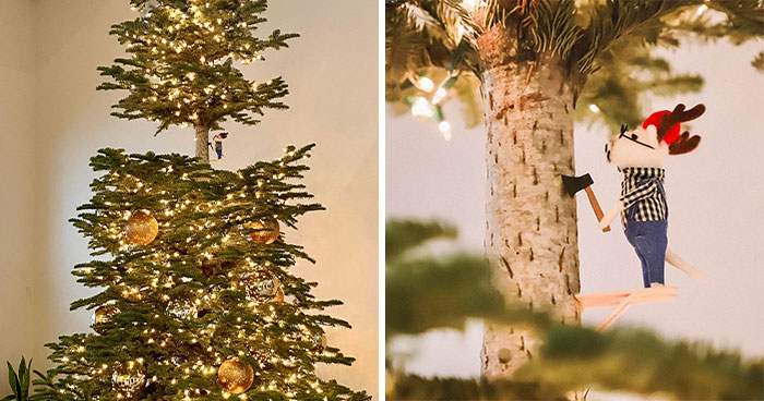 40 Personas que triunfaron con sus creativos árboles de Navidad (nuevas fotos)