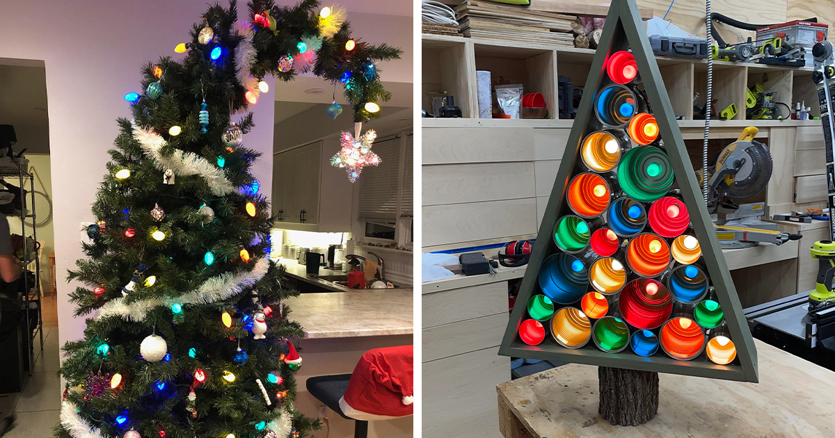 50 people who won Christmas with their creative Christmas trees (new photos)