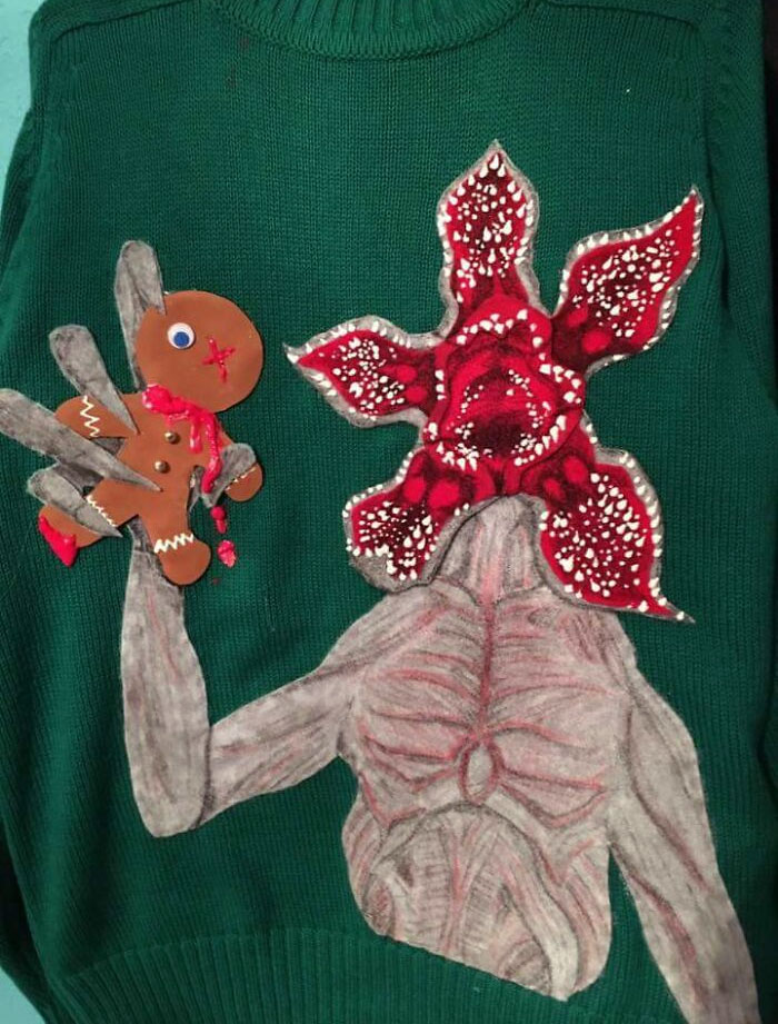 My Friend Made This Sweater For Her Christmas Party