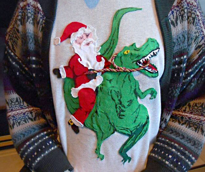 My Boyfriend Asked Me To Make Him A Festive Christmas Sweater. This Is What I Came Up With