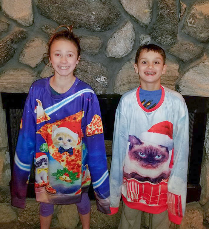 Our Tacky Christmas Sweaters Got Here