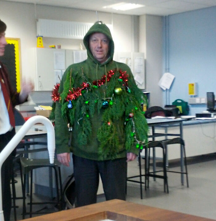 My Physics Teacher Took The Christmas Jumper Day A Bit Far