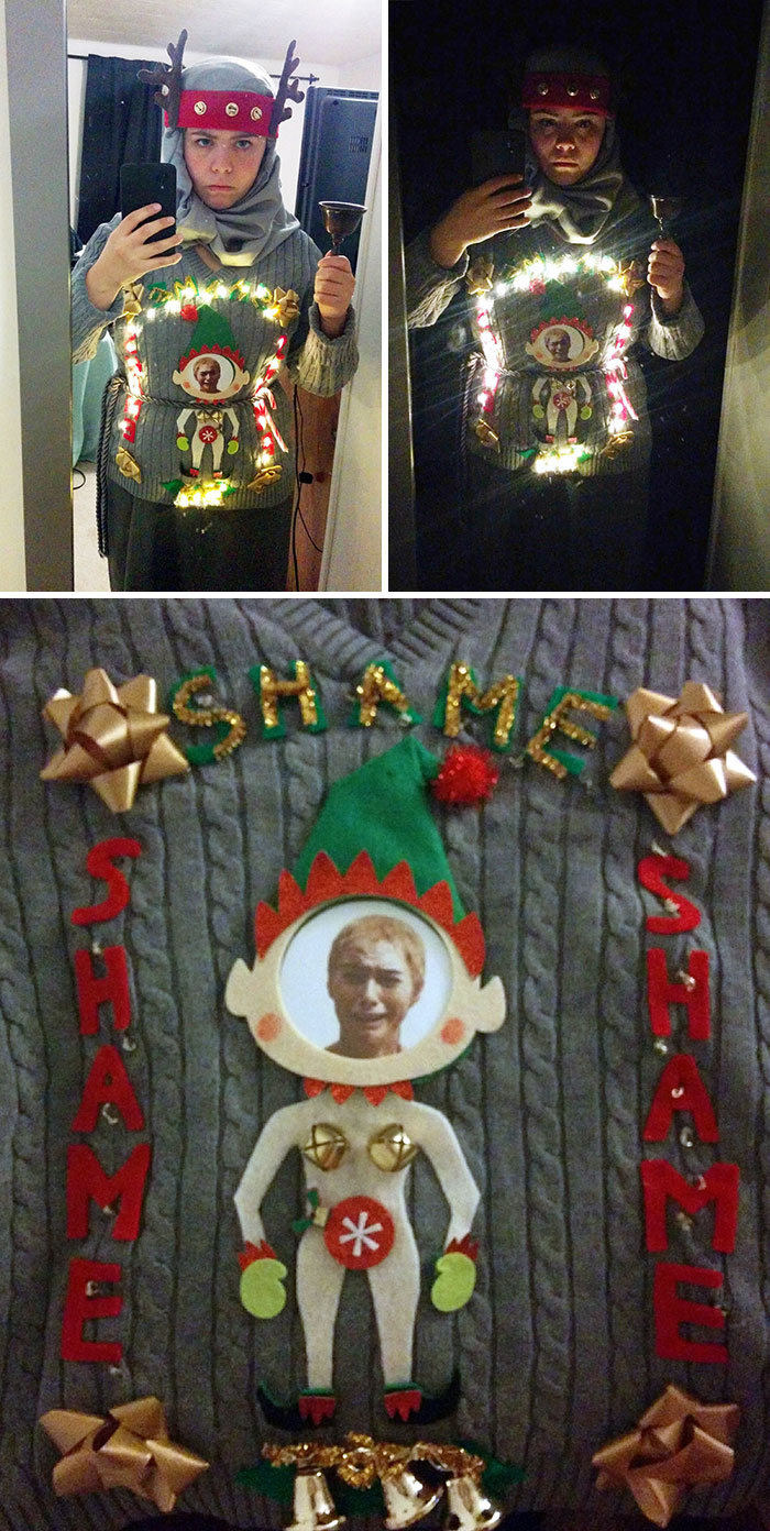 Any GOT Fans Here? I Decided To Try Something Different For My Ugly Sweater This Year