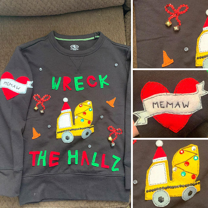 Christmas Sweater For My Nephew Who Doesn’t Need Santa Because He Has Memaw