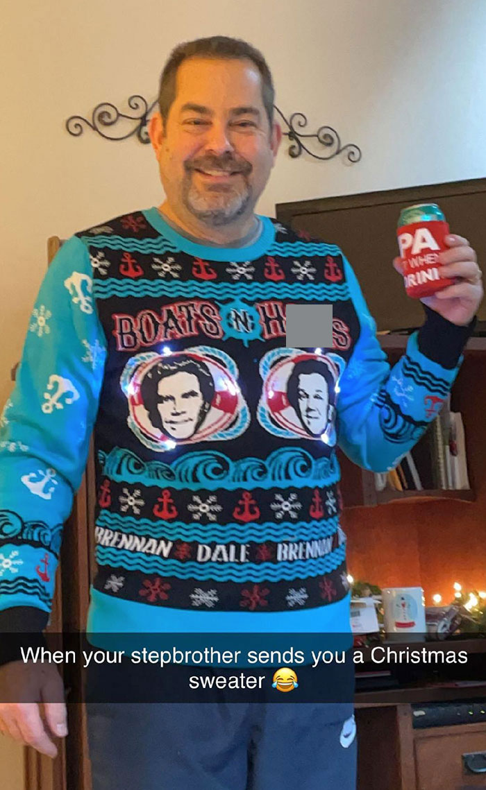 When Your Stepbrother Sends You A Christmas Sweater