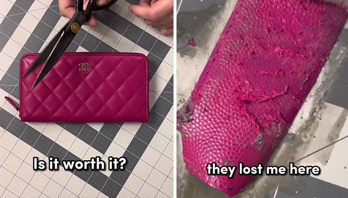 “Is It Worth It?”: This TikToker Slices Open Designer Goods To Reveal How Much They’re Actually Worth, Goes Viral